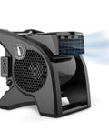 High Velocity Floor Fan 15 Inch Blower With 375 CFM Pivoting Utility Air Mover showcasing side view and speed controls
