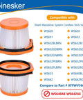 4 Pack Replacement HEPA Vacuum Filters For WandVac System Ultralight Cordless Stick Vacuums WS620 WS630 WS632 WS633 WS642 WS631