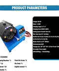 Pro Grade Electric Hose Crimper For Hydraulic Tubing And Steel Pipes 1/4 To 2 Inch Crimp Range showing detailed specifications and parameters.