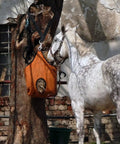 Heavy Duty Horse Bucket Straps 4 Pack With Adjustable Nylon Lashing Straps And Swivel Snap Hooks holding hay net