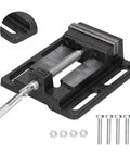 Mini Bench Vise 6.1 By 5.5 Inch Cast Iron Drill Press Vise With 180 Degree Rotatable Workbench Clamp