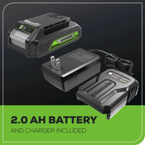 Cordless 24V Quarter Sheet Sander With 2Ah Battery And Charger, Lightweight 2.3 Lb Design, 11,000 RPM For Smooth Swirl Free Finishing, Low Vibration, Ideal For Home DIY Projects shown with battery and charger