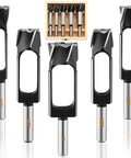 Professional Grade Wood Plug Cutters And Tenon Dowel Drill Bits Kit With Rugged Case Assorted Sizes For Garage Builds and Quick Cabinet Fixes