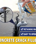 Rugged Concrete Crack Filler That Handles Ice Heave Like A Boss Rock Hard Freeze Thaw Sealant application on driveway fissure.