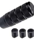 Aluminum Car Shifter Knob With 3 Threaded Adapters M8 M10 M12 1.25 Pitch 3.74 Inch Black Gear Shift Knob For Universal Manual Transmissions