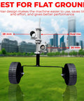 Universal String Trimmer Wheel Attachment Fits 26mm And 28mm Shafts showing dual use feature and wheels for easy lawn care.