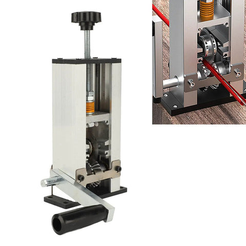 Heavy Duty Small Cable Stripper Machine For Efficient Scrap Copper Wire Peeling Manual Or Electric Drill Drive showing detailed mechanism.