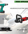 Household electric drill, polisher, and angle grinder with 7 Inch Buffing And Polishing Pad Kit With Five Waffle Foam Pads