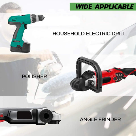 Household electric drill, polisher, and angle grinder with 7 Inch Buffing And Polishing Pad Kit With Five Waffle Foam Pads