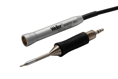 Micro Soldering Pencil 55 Watt Handpiece With O Tip Black Pro Grade Soldering Tool For Tiny Joints, Fine PCB Work, Delicate Electronics Repairs, And Tight Component Soldering Capabilities with separate tip and handle.