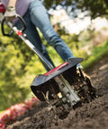 Garden Cultivator Attachment With Four Premium Tines For Attachment Capable String Trimmers Polesaws And Powerheads in use