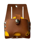 Heavy Duty Multiple Pocket Tool Organizer Built Tough For Hard Hats And Grease Monkeys, leather pouch for tape measure.