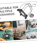 LED Magnifying Lamp With Soldering Third Hand Tool Flexible Arms And Magnetic Helping Hands Sturdy Iron Holder For PCB Repair