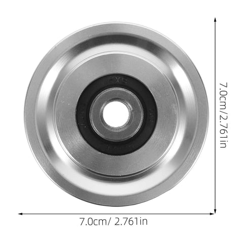 Heavy Duty Aluminum Alloy Bearing Pulley Wheel For Gym And Home Cable Machines Universal Pull Down Attachment With Smooth Quiet Operation 70mm Outer Diameter For Sports Fitness Equipment, 70mm