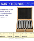 Tough As Nails Alloy Steel Parallel Block Set 18 Pieces Precision Machinist Jig Tools For CNC Milling Router And Table Saw, wooden box open