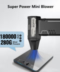 Cordless Air Duster Turbo Power 180,000 RPM With Brushless Motor, 3 Gear Adjustable Speed And Nozzle Kit in use