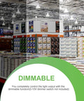 Ultra Bright 300W UFO LED High Bay Light 43500 Lumens 5000K Daylight 0 10V Dimmable IP65 Waterproof For Warehouse Workshop