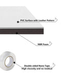 Image showing PVC surface with leather pattern, NBR foam structure, and double-sided nano tape from Window Air Conditioner Side Insulation Foam Panel Kit.
