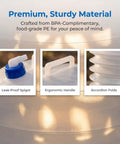Collapsible Water Container With Spigot 10L Portable Camping Water Jug close-up of spigot, handle, and foldable design