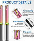 Heavy Duty Solid Carbide Single Tooth Thread Mill Cutter For M10 X1.5 Threads, showing nano coating and round handle features.