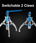 Heavy Duty 50 Ton Hydraulic Gear Puller Tool with switchable 2 claws for shaft and pulley removal
