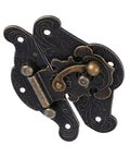 Dope Zinc Alloy Vintage Jewelry Box Latch With Antique Bronze Finish, Rustproof Retro Hasp For Jewelry Case Chest, Easy Screw Installation, Durable Locking Catch For Craft Boxes And Trunks