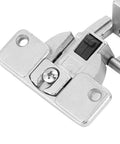 Close-up of 270 Degree Zinc Alloy Full Open Folding Cabinet Wardrobe Hinge with nickel plating for smooth operation and easy installation.