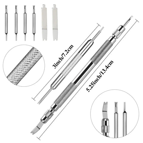 Pro Grade Band Pins Kit With Spring Bar Replacements And Extra Tips 32 Piece Heavy Duty 316 Stainless Steel Pins