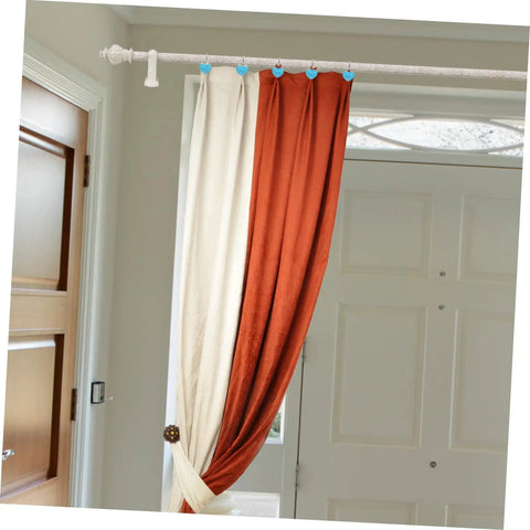 Heart Pendant Shower Curtain Hooks 12 Piece Set Retro Resin Rod Hangers With Easy Glide for curtains in doorway
