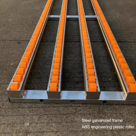 Unpowered Roller Conveyor For Bar Tank Beverage Unloading 30cm By 100cm Splicing Pulley Durable And Versatile For Efficient Beverage Handling With 30 40 And 50cm Options Ideal For Industrial Warehousing And Food Service, steel frame, ABS rollers