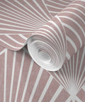 Top Tier Heavy Duty Geometric Stripes Wallcovering With Tough Matte Linen Finish Pvc Free Paste To Paper Pro Grade Home Makeover Game Changer For Kitchens Hallways Or Commercial Spaces, rolled wallpaper close-up.