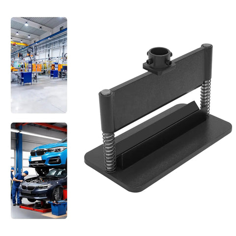 12-Inch Press Brake Attachment for Standard 12 to 20 Ton Hydraulic Shop Presses, Heavy-Duty Metal Bending Die in industrial setting