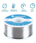 Leaded Solder Wire 0.6mm Sn63Pb37 With Flux Rosin Core For Electronics Soldering 100g Roll Low Melting Point Easy Flow And Gloss