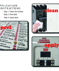 Ultimate All-In-One Electrical Panel Label Kit For Safe Home Wiring: 48-Circuit Directory application instructions