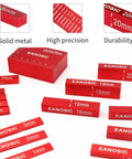 Metric Setup Blocks Height Gauge Set 15 Piece Pro Grade Precision Aluminum setup bars with laser-engraved markings