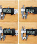 Pro Grade Dowel And Tenon Center Transfer Plugs Set For Accurate Hole Transfer And Center Marking Includes One Quarter Inch Five Sixteenths Inch Three Eighths Inch And One Half Inch Sizes Eight Piece Kit With Internal Centering Pin And Scribe Point measuring calipers