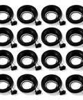 10 pack 2 Inch Rubber Grommets For Trailer Side Marker Lights Truck Boat And RVs With 2 Pin Wire Pigtail Connector Kit