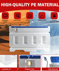 No Brainer 12 Volt Diesel Fluid Transfer Pump Kit Pairing 48 Gallon Portable Caddy Tank weather-proof with secure lock feature.
