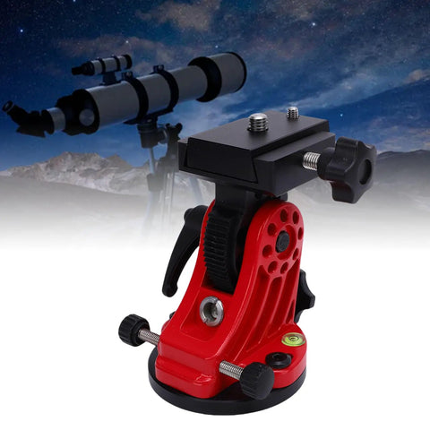 90 Degree Adjustable Equatorial Mount Latitude Base Wedge For Telescopes Aluminum Alloy With Hex Wrench in red finish