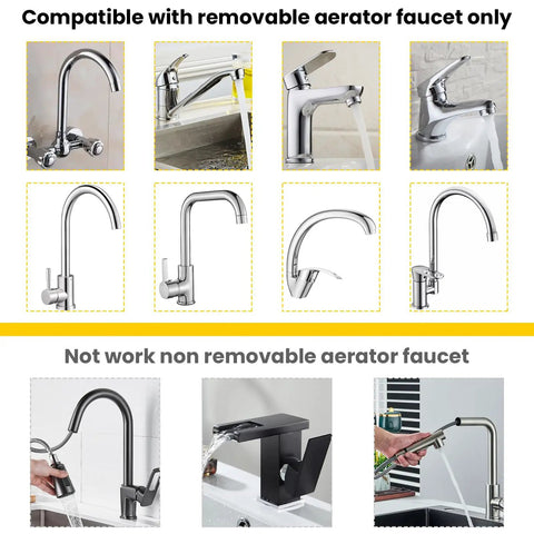 Quick Connect Sink Faucet Adapter For Shower And Garden Hose Chrome Brass Connector Kit compatibility chart
