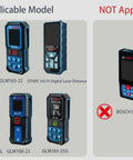 Applicable Bosch GLM laser meters model chart, Hard EVA Protective Travel Case For Bosch Laser Distance Measure And Accessories, Built Tough With Double Stitch Oxford Exterior, Water Resistant Zipper, Custom Foam Fit, Keeps Your GLM Meters Safe On Job Sites And In Transit