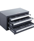 Pro Grade Three Drawer Drill Bit Dispenser Cabinet With 27 Compartments Cold Rolled Steel Drill Bit Organizer for Letter Sizes A to Z