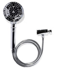 Handheld Chrome Shower Head With Chlorine And Mineral Filter, Adjustable 7-Setting Spray, Reduces Free Chlorine And Hydrogen Sulfide