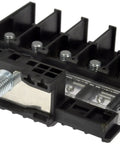 Rock Solid Main Fuse Block Direct Fit Replacement view showing black plastic housing and connectors for electrical power.