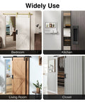 Various rooms with 6 Inch Flush Pull Sliding Barn Door Handle Set For Closet Pocket And Cabinet Doors Recessed Rectangular Plate Matte Black Finish Durable Rust Resistant Design And Included Mounting Hardware For Easy Installation displayed.
