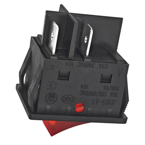 Close-up of 4 Pin Rocker Switch Pack Of 2 Beefy 30A 125V 250V Heavy Duty T85 55 1E4 Switches for Inverter Welding Machines