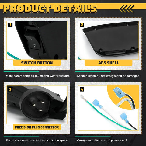Product details of Switch Box Full Assembly Replacement for ProTeam Super Coach Pro 6 and Pro 10 Backpack Vacuums.