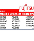 Compatibility list for Universal Mini Split Filter For UTR FA13-1 And UTR FA13-2, K9315212016 Replacement, High Efficiency Air Filtration