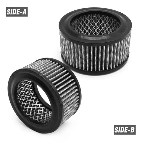 Top Notch Replacement Air Filter 32170979 For Ingersoll Rand Compressors, Side by side view showing fine mesh.