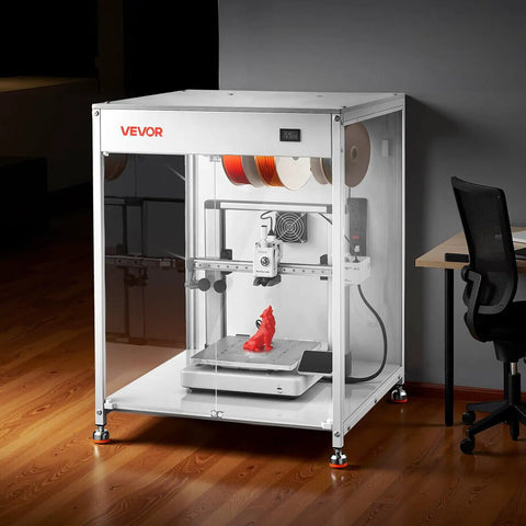 Transparent 3D Printer Enclosure With Ventilation And LED Lighting, Dustproof Waterproof Protective Case, Ender Compatibility